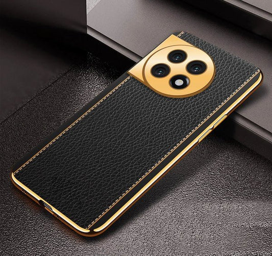 Gold Accent PU Leather Case - OnePlus