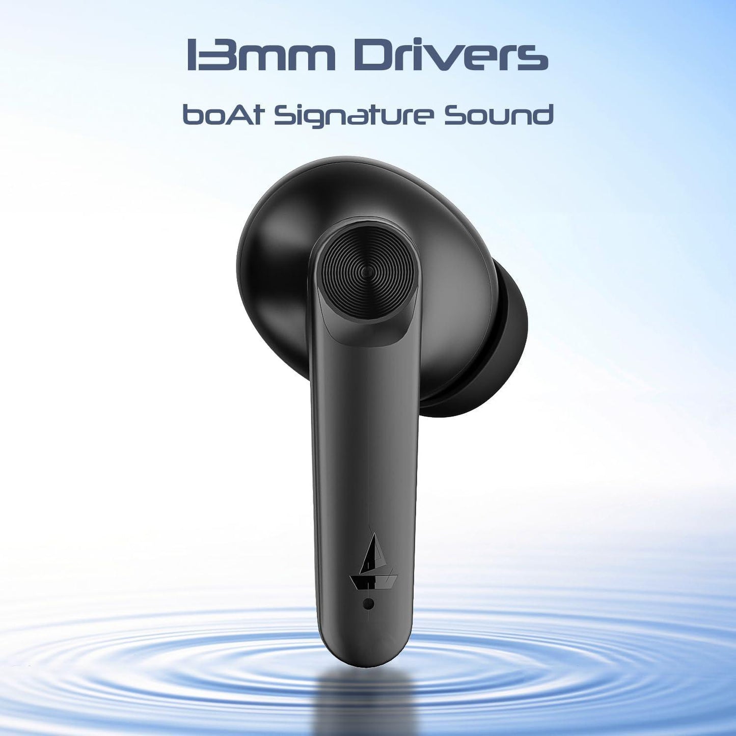 boAt Airdopes 200 Plus in Ear TWS Earbuds, 100 Hours Playback, Quad Mics ENx Technology, 13mm Drivers, Beast Mode(50ms Low Latency), ASAP Charge(5 Min=60 Min), IWP Tech, BT v5.3 & IPX5(Carbon Black)