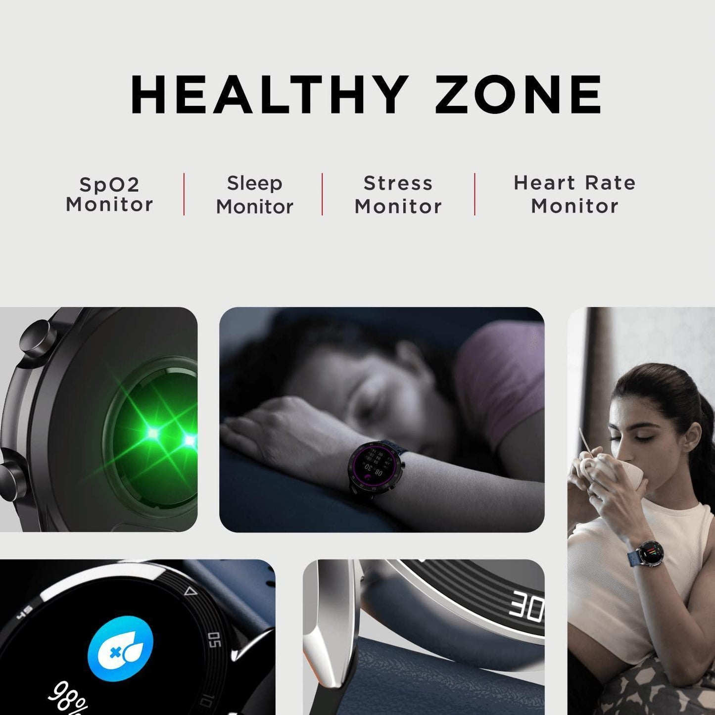 boAt Primia Smart Watch with Bluetooth Calling, AMOLED Display, AI Voice Assistant, HR, SpO2, Stress & Sleep Monitoring, Health Ecosystem,Activity Tracker & Multiple Sports Modes(Deep Blue)