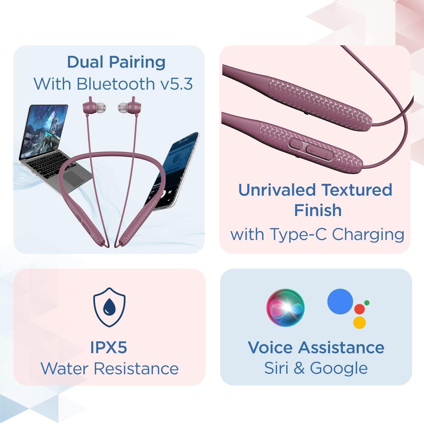 boAt Rockerz 255 Max in Ear Earphones with 60H Playtime,Eq Modes,Power Magnetic Earbuds,Beast Mode,Enx Tech,ASAP Charge(10 Mins=10 Hrs),Textured Finish,Dual Pair(Maverick Maroon),Wireless