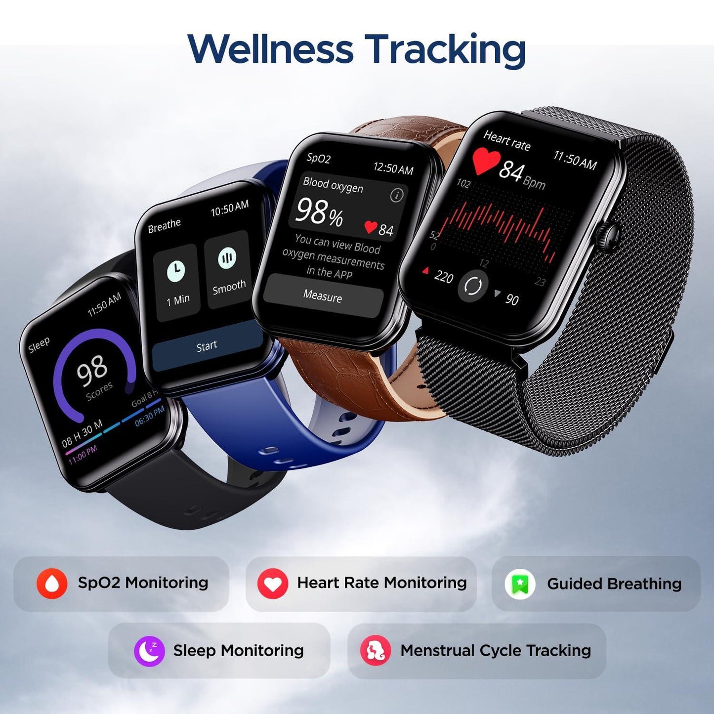 boAt Xtend Plus Smart Watch with 1.78" AMOLED Display, Coins, Advanced BT Calling, 100+ Sports Mode, Always On Display, HR & SP02 Monitoring & Stress Monitoring(Jet Black)