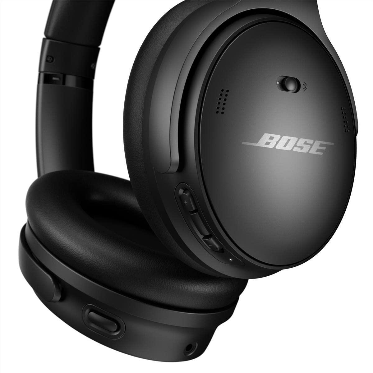 Bose Quietcomfort 45 Bluetooth Wireless Over Ear Headphones with Mic Noise Cancelling - Triple Black