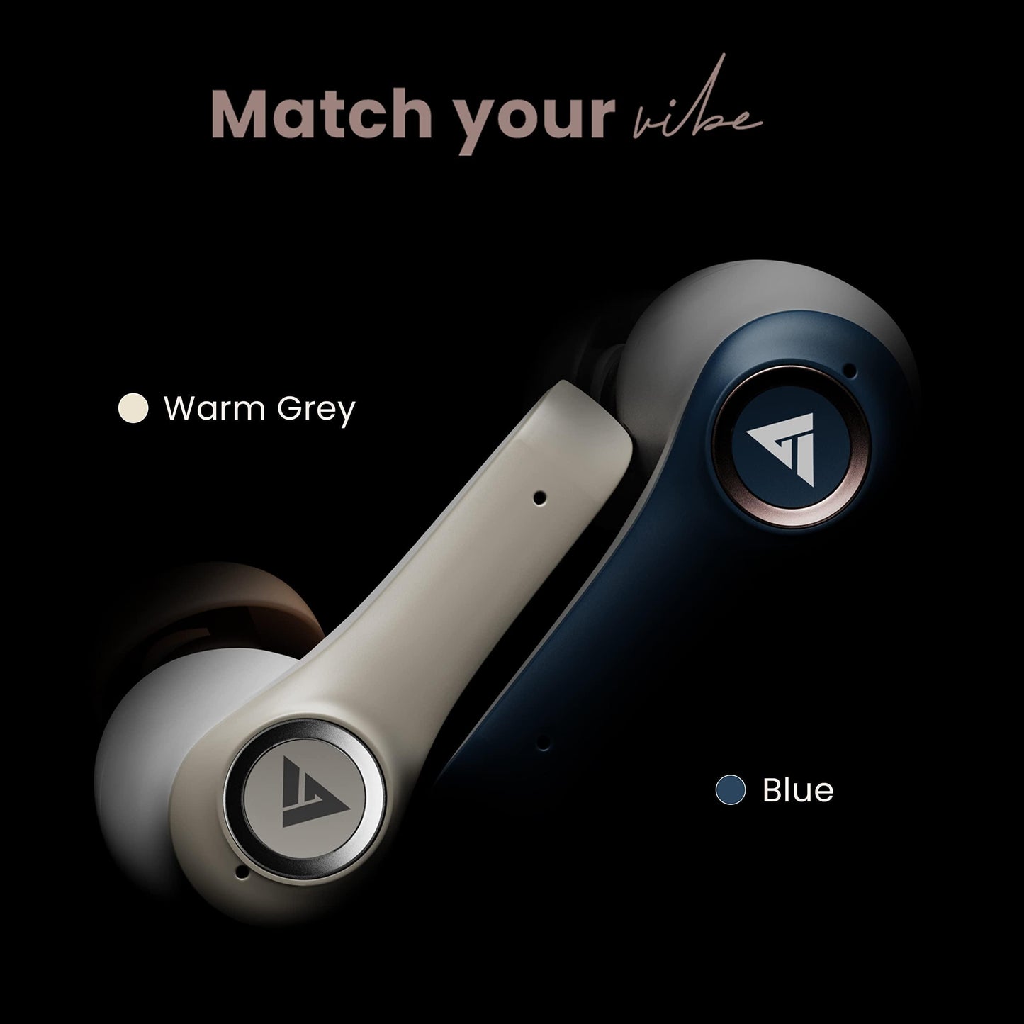 Boult Audio X30 True Wireless in Ear Earbuds with 40H Playtime, Quad Mic ENC, 45ms Xtreme Low Latency, Made in India, Type-C Fast Charging, 3 Equalizer Modes (Rock, BoomX, Hi-Fi), BT 5.1 (Warm Grey)
