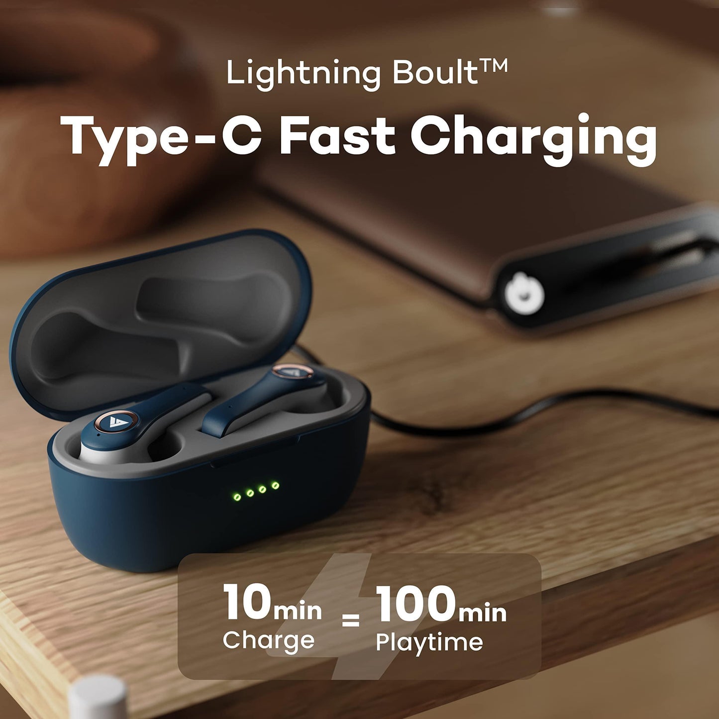 Boult Audio X30 True Wireless in Ear Earbuds with 40H Playtime, Quad Mic ENC, 45ms Xtreme Low Latency, Made in India, Type-C Fast Charging, 3 Equalizer Modes (Rock, BoomX, Hi-Fi), BT 5.1 (Warm Grey)