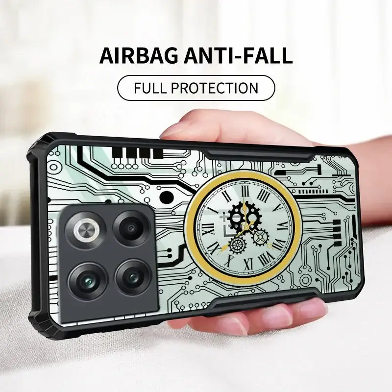 Futuristic Clock Circuit Board Clear Case - OnePlus
