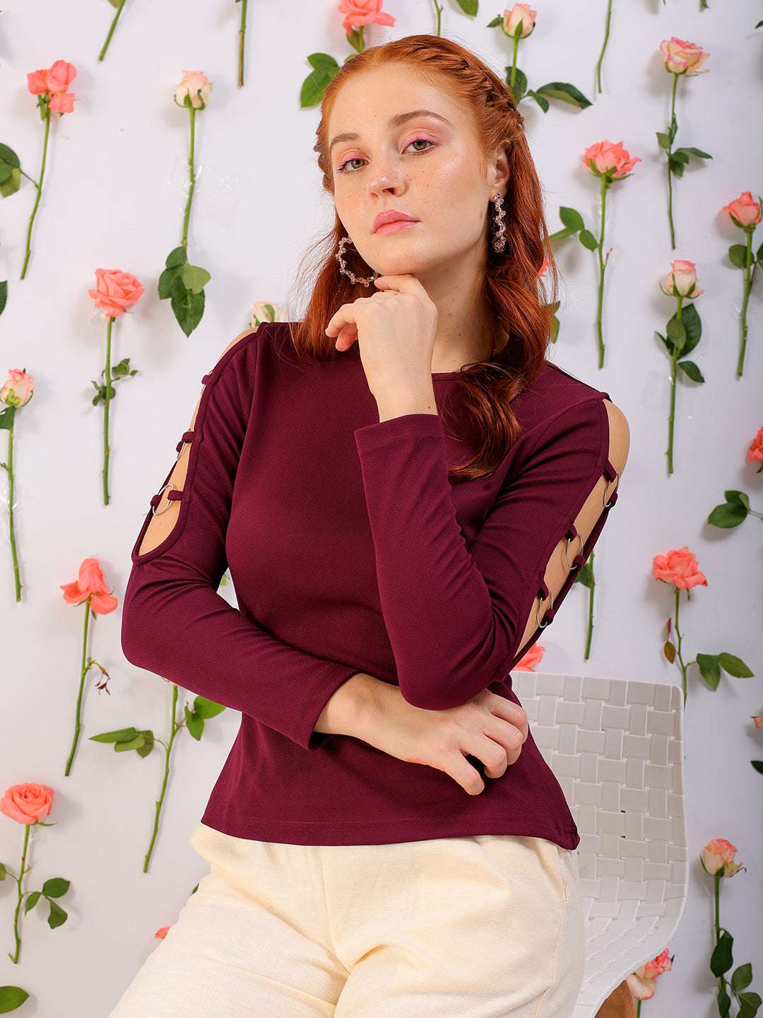 Women Solid Top