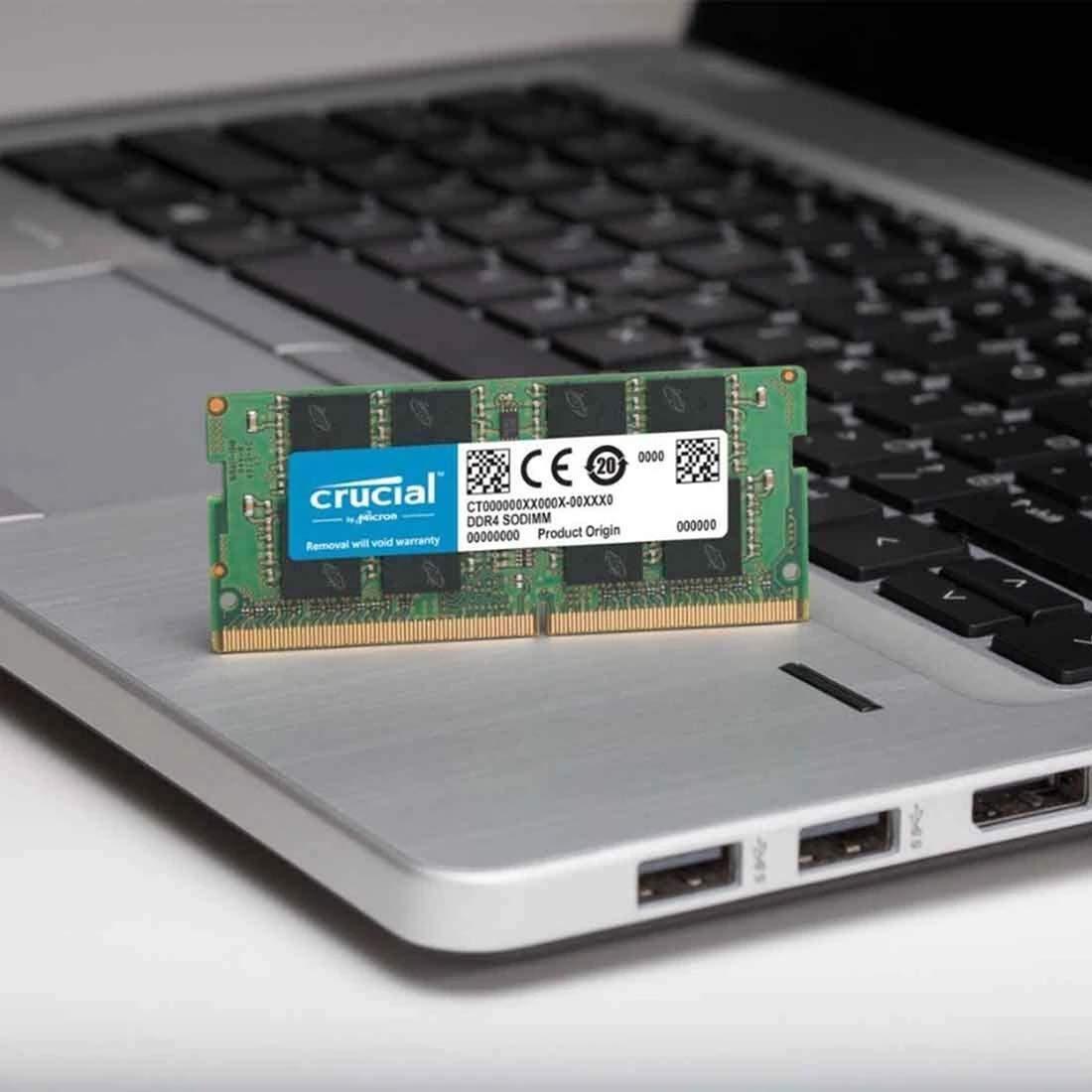 Crucial Basics 16GB DDR4 1.2v 2666Mhz CL19 SODIMM RAM Memory Module for Laptops and Notebooks, Green