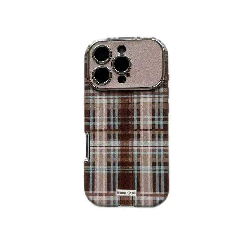 Vintage Chic Plaid Designer Case