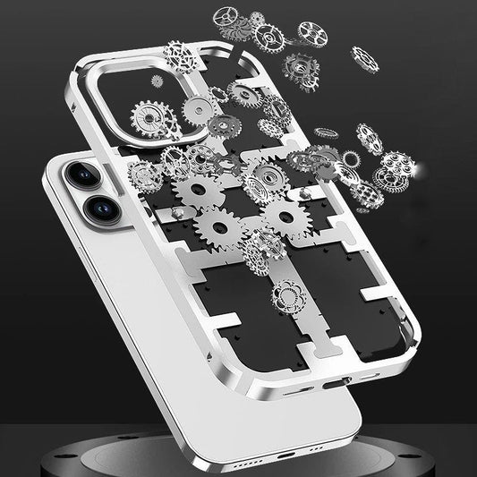Frosted Metal Armored Gear Case - iPhone