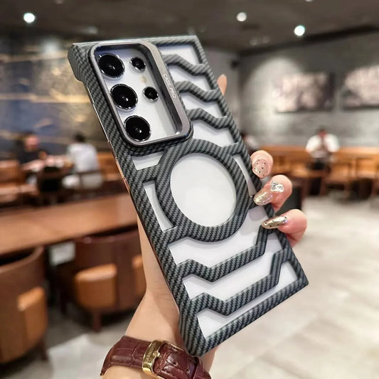 Carbon Fiber MagSafe Hollow Case - Samsung