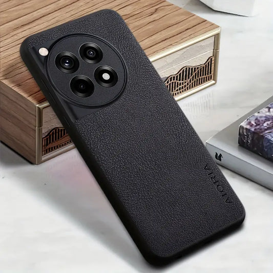 Exquisite Grain Leather Shield Case - OnePlus