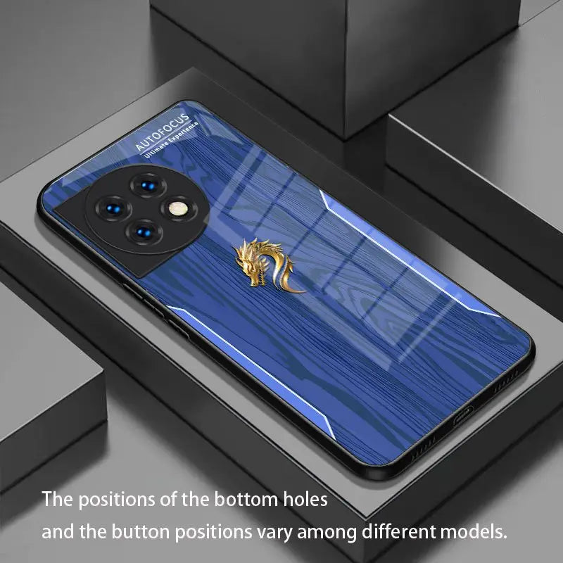 Unique Dragon Head Wood Grain Case - OnePlus