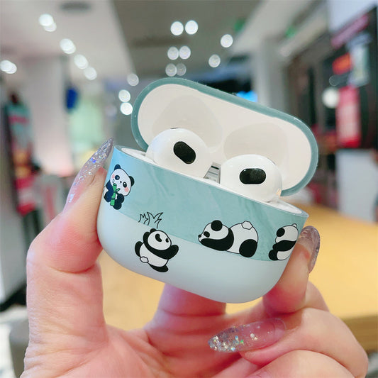 Frolicking Bear Cub Bamboo Case - AirPods