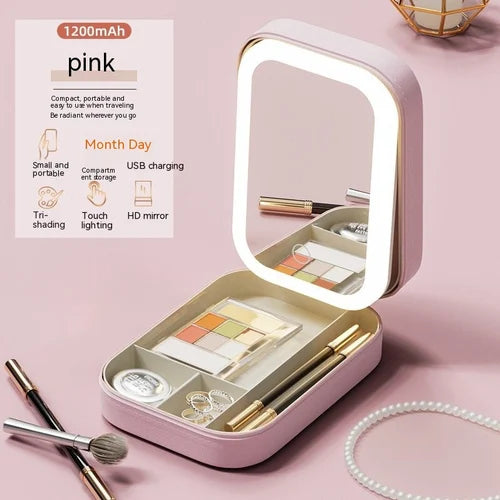 Elegant LED Mirror Makeup Kit
