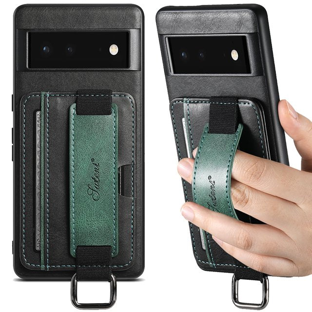 Urban Elegance Retro Card Holder Case - Google Pixel