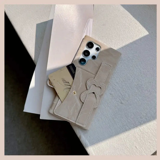 Trendy Texture Card Slot Case - Samsung