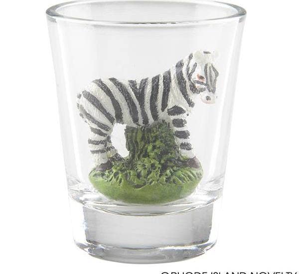 ZEBRA DECORATIVE SHOT GLASS