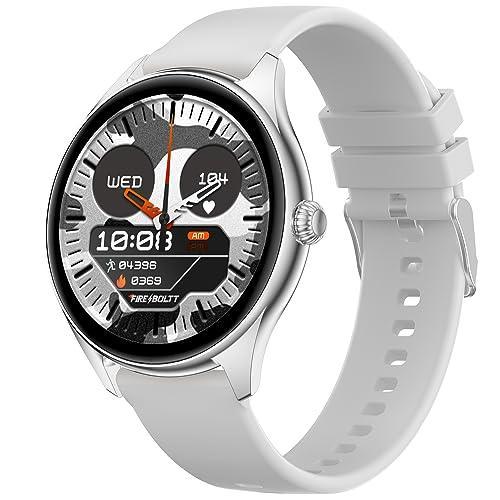 Fire-Boltt Phoenix AMOLED 1.43" Display Smart Watch, with 700 NITS Brightness, Stainless Steel Rotating Crown, Multipe Sports Modes & 360 Health (Grey)