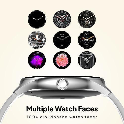 Fire-Boltt Phoenix AMOLED 1.43" Display Smart Watch, with 700 NITS Brightness, Stainless Steel Rotating Crown, Multipe Sports Modes & 360 Health (Grey)