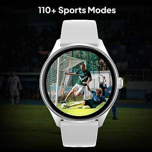 Fire-Boltt Phoenix AMOLED 1.43" Display Smart Watch, with 700 NITS Brightness, Stainless Steel Rotating Crown, Multipe Sports Modes & 360 Health (Grey)
