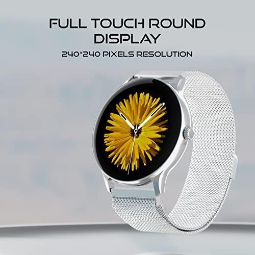 Fire-Boltt Phoenix Ultra Luxury Stainless Steel, Bluetooth Calling Smartwatch, AI Voice Assistant, Metal Body with 120+ Sports Modes, SpO2, Heart Rate Monitoring (Silver)