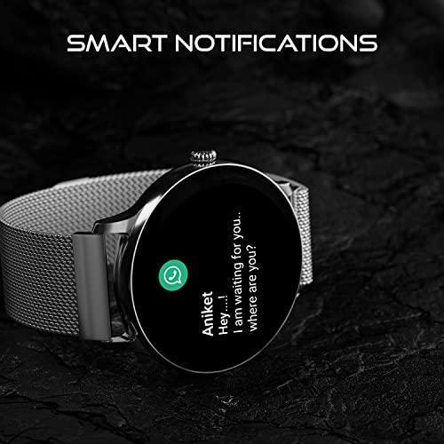 Fire-Boltt Phoenix Ultra Luxury Stainless Steel, Bluetooth Calling Smartwatch, AI Voice Assistant, Metal Body with 120+ Sports Modes, SpO2, Heart Rate Monitoring (Silver)
