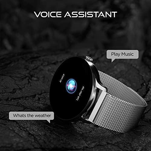 Fire-Boltt Phoenix Ultra Luxury Stainless Steel, Bluetooth Calling Smartwatch, AI Voice Assistant, Metal Body with 120+ Sports Modes, SpO2, Heart Rate Monitoring (Silver)