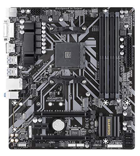 Gigabyte B450M DS3H (AMD Ryzen AM4/M.2/HMDI/DVI/USB 3.1/DDR4/Micro ATX/Motherboard)