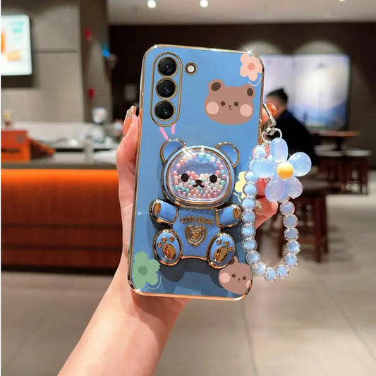Cute Cartoon Cat Silicone Phone Case -Samsung