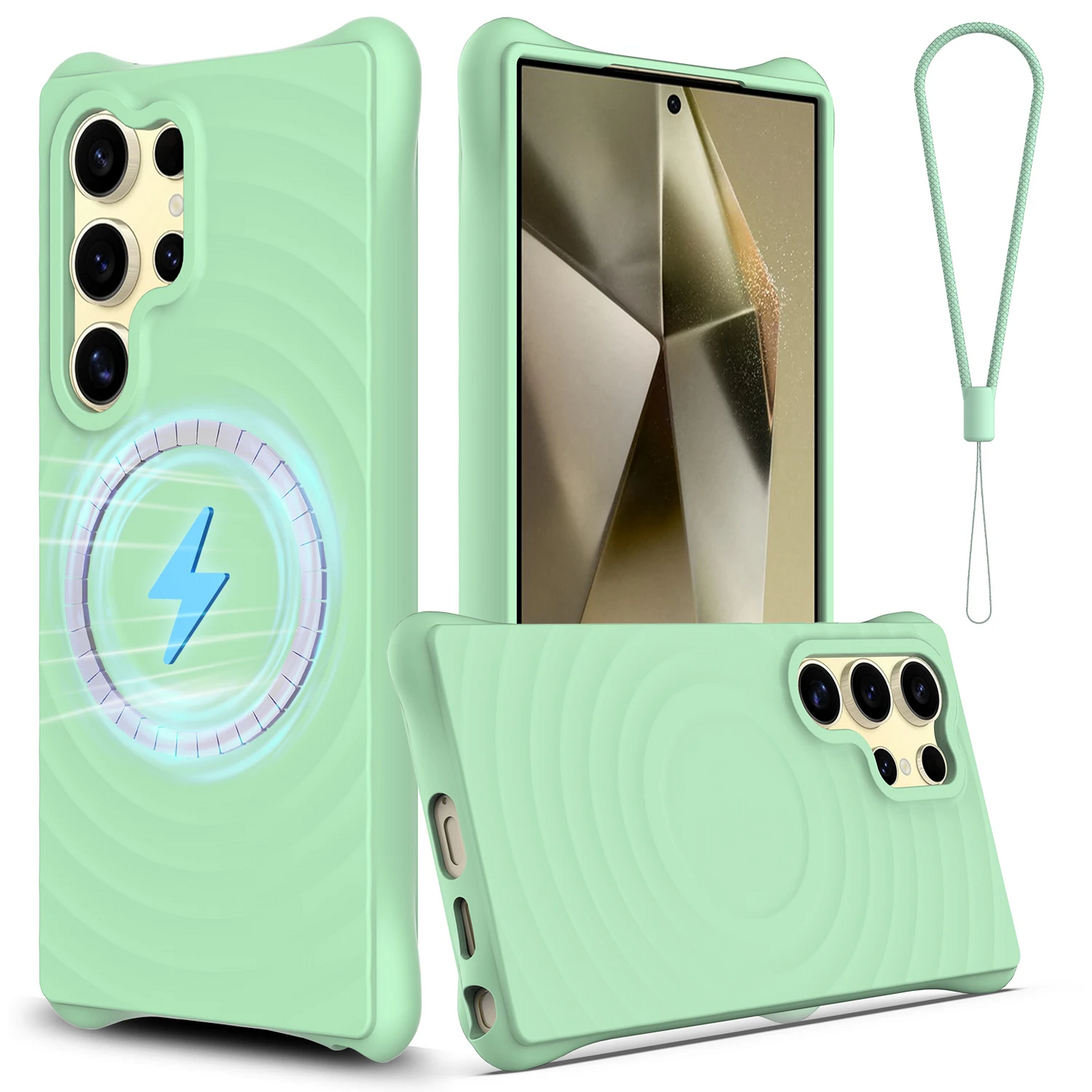 Wave Magnetic Wireless Charger Armor Case - Samsung