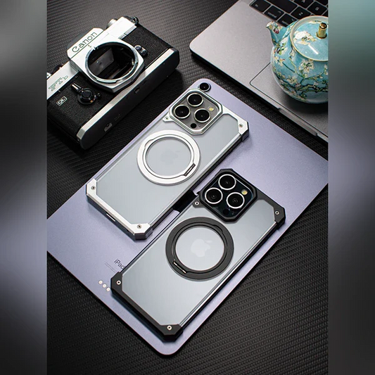 Assembled Magnetic Fulcrum Bracket Case - iPhone