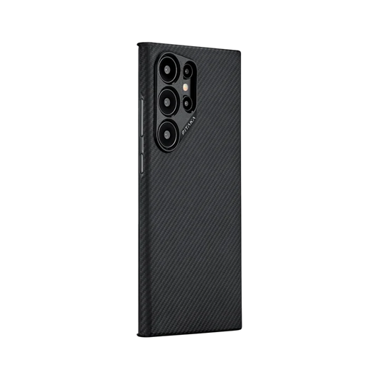 Luxury Metal Lens Carbon Fiber Case - Samsung