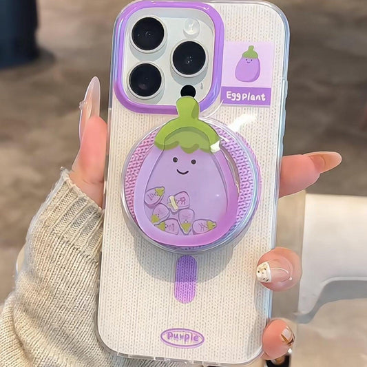 Cheerful Eggplant Phone Case