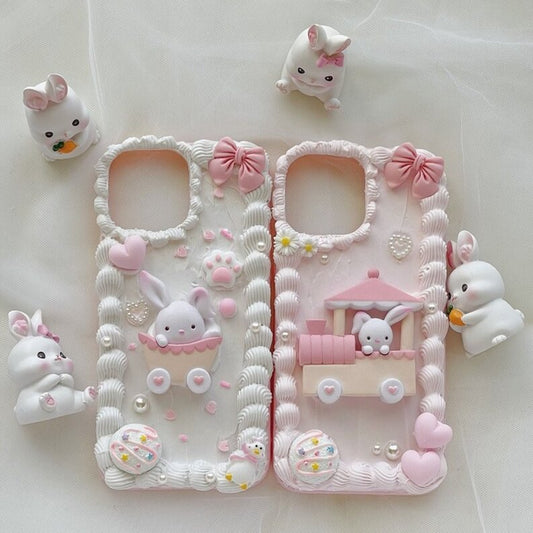 Whimsical Cute Bunny Carnival 3D Case - iPhone