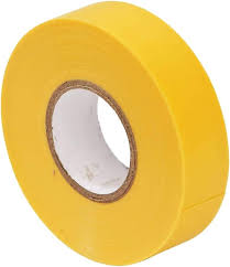 18mm PVC Tape NON ADHESIVE Yellow color-9 Meter