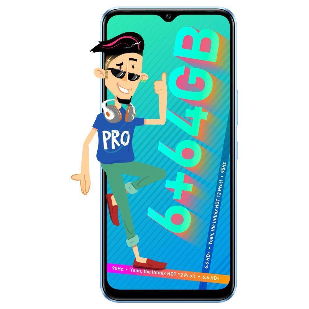 Infinix Hot 12 Pro (Electric Blue, 6GB RAM 64GB Storage) Preowned