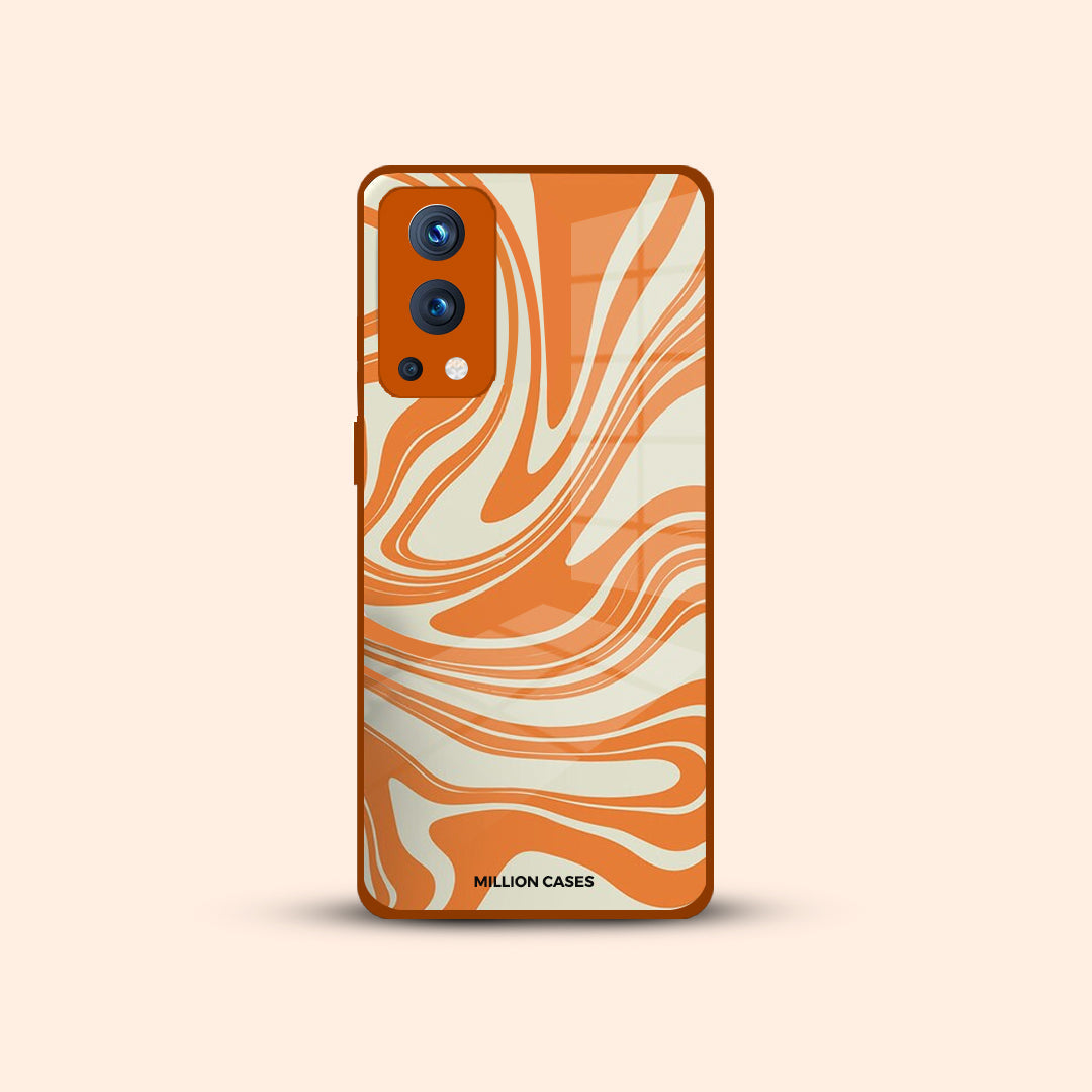 Wavy Abstract Glass Phone Case - OnePlus Nord Series