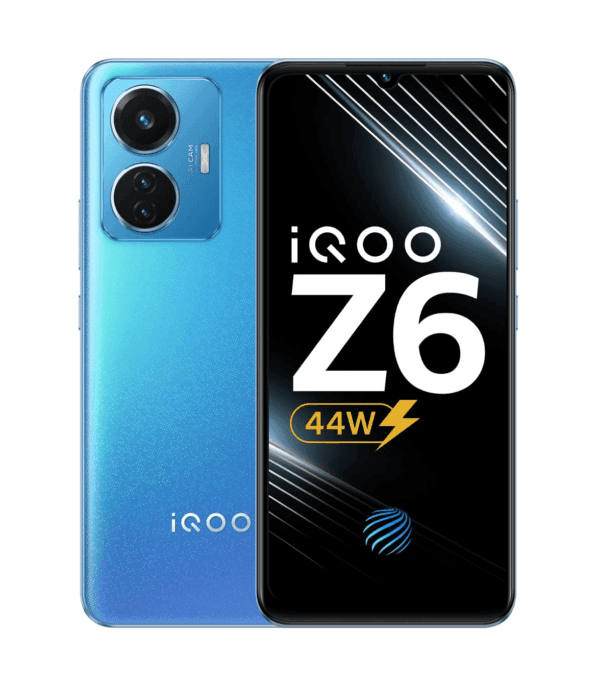 iQOO Z6 44W (Lumina Blue, 4GB RAM, 128GB Storage) - Refurbished