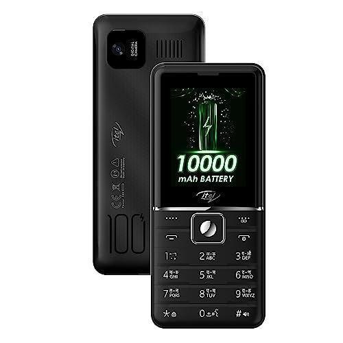 itel Power 900 Power Bank Mobile Phone,10000 mAh with 7 Months Battery Back up, 10W Charging Support and 2.8 inch Display | Black Used
