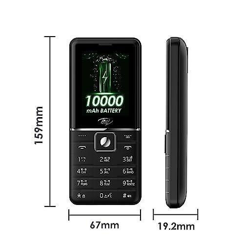 itel Power 900 Power Bank Mobile Phone,10000 mAh with 7 Months Battery Back up, 10W Charging Support and 2.8 inch Display | Black Used