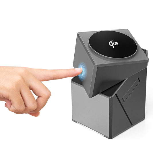 Geometric Auto Rotation 15W Wireless Charging Station