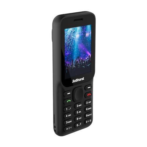 JioBharat B1 4G Keypad Phone with JioCinema, JioSaavn, JioPay (UPI), 2.4 Inch Big Display, Powerful 2000mAh Battery, Digital Camera | Black | Locked for JioNetwork