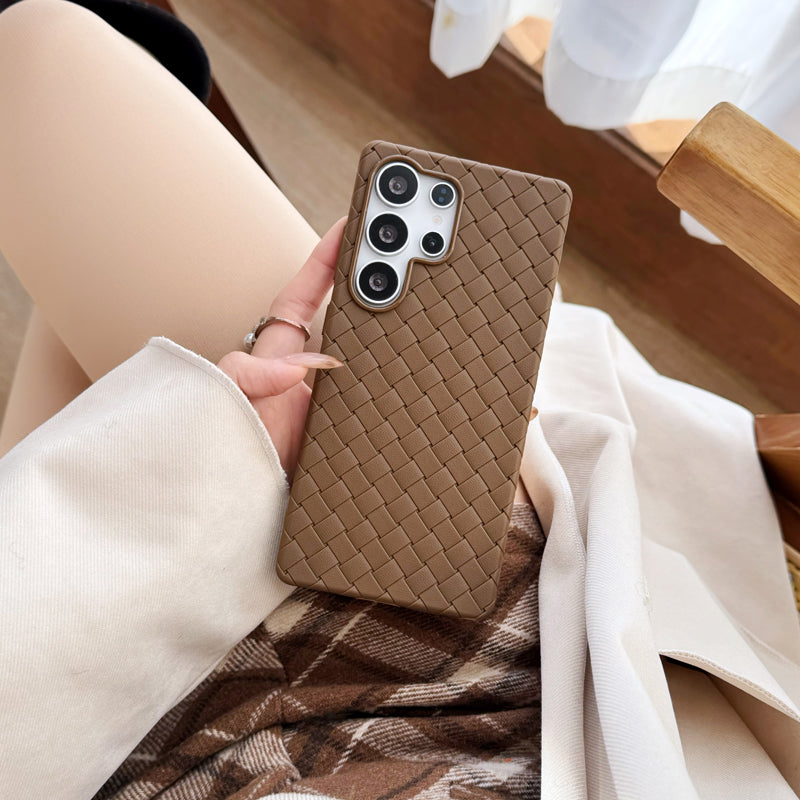 Elegant Leather Anti-Drop Case - Samsung