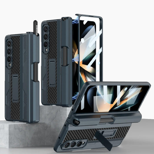 Galaxy Z Fold4 Armor Kickstand Case With Pen Holder