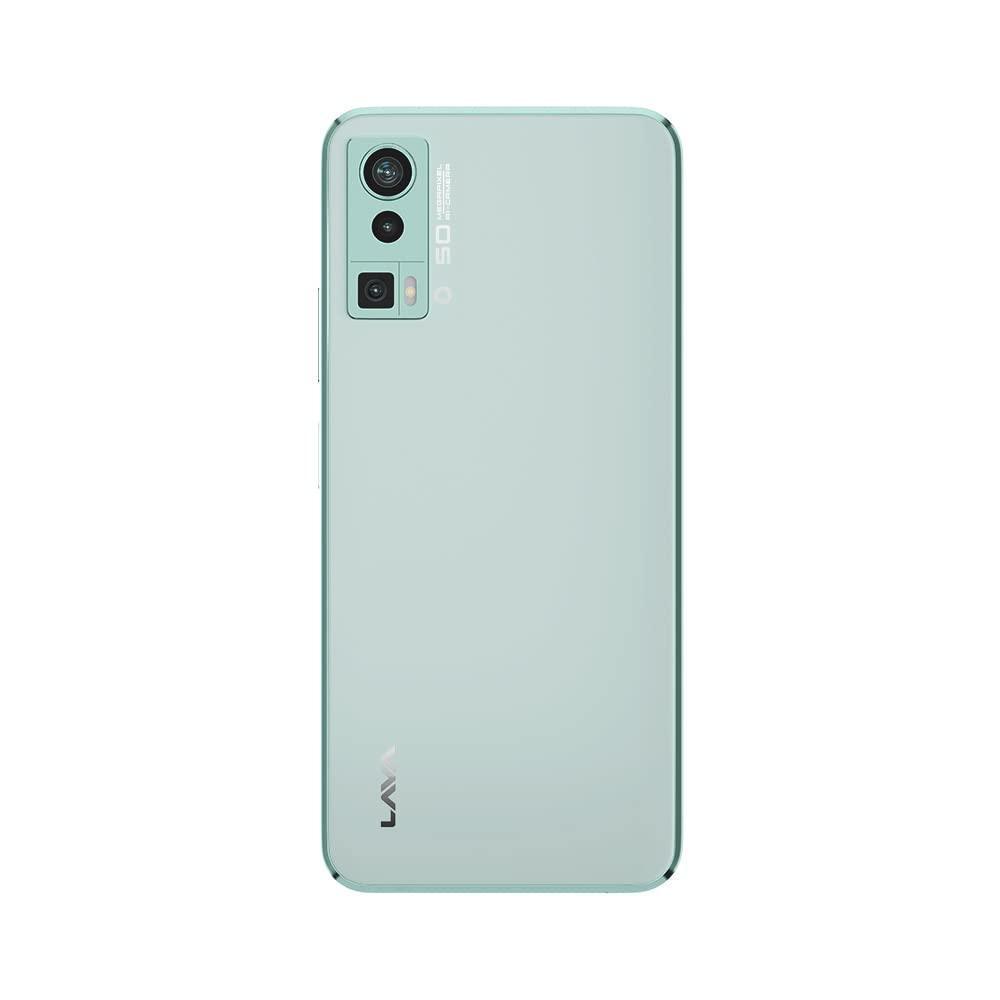 Lava Blaze Pro (Glass Green, 4GB RAM, 64GB Storage)| 50 MP AI Triple Camera| 2.3 Ghz Octa Core MTK Helio G37 |Side Fingerprint Sensor| Upto 7GB Expandable RAM