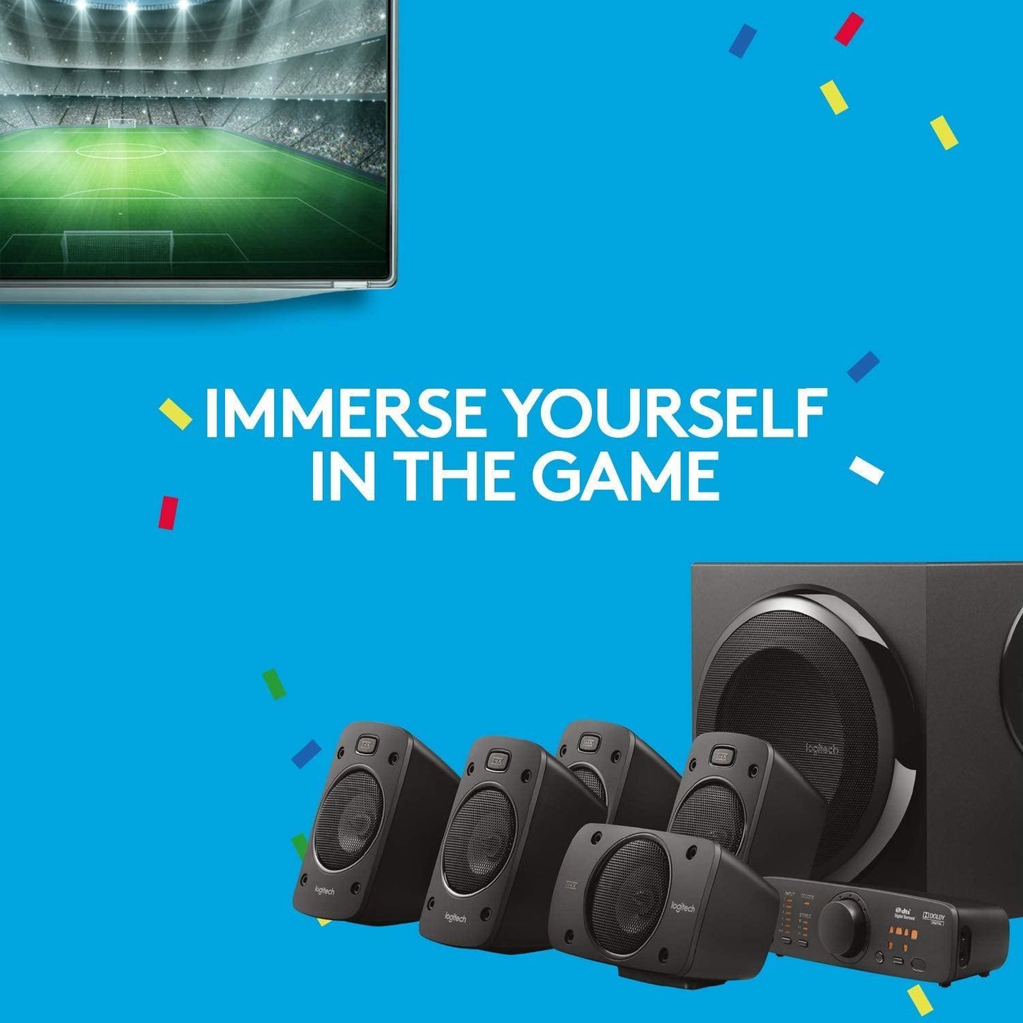 Logitech Z906 5.1 Channel Surround Speaker System Refurbished