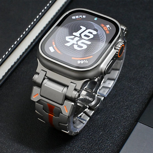 Titanium Sleek Metal Bracelet for Apple Watch Ultra