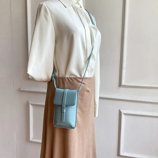 Chic Flap Closure Crossbody Bag