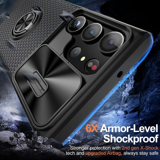 Shock Blocker Slide Camera Ring Bracket Case - Samsung