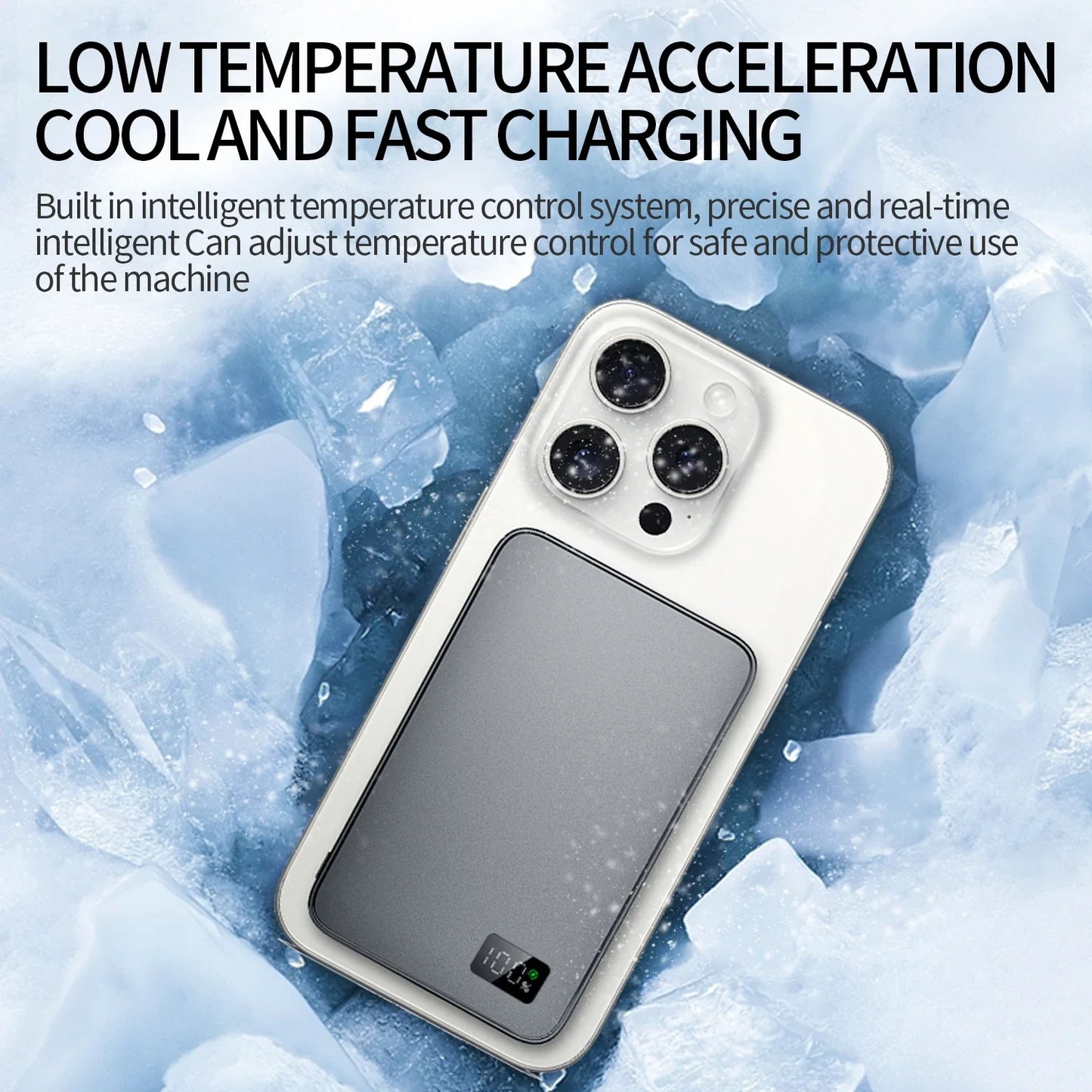 Stylish 5000mAh 20W 3-in-1 Magnetic Power Bank